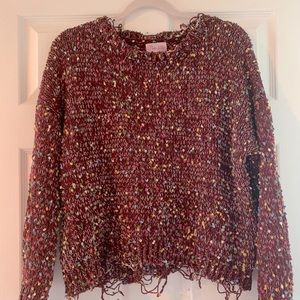 Pink Lily Cropped Sweater